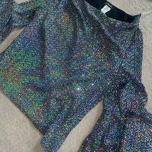 Prelude rainbow holographic blouse